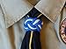 Handmade Neckerchief Slide Woggle for Scouts Paracord Turks Head Knot Red Blue (Royal White)