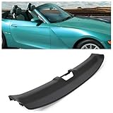 JMTAAT Windshield Frame Cover Compatible with 2003-2008 BMW Z4 Roadster E85 Replacement for 54317056282 7056282 Front Windshield Hood Panel Cover Primer Black