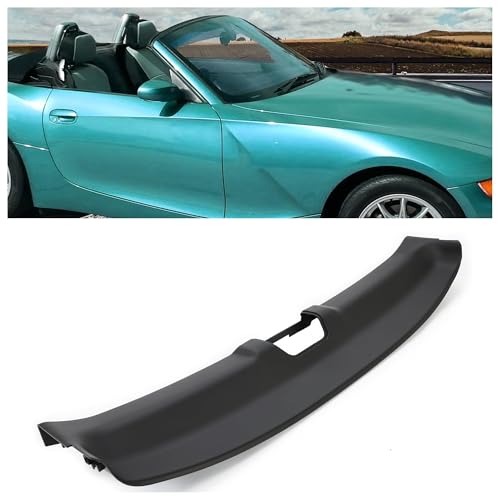 JMTAAT Windshield Frame Cover Compatible with 2003-2008 BMW Z4 Roadster E85 Replacement for 54317056282 7056282 Front Windshield Hood Panel Cover Primer Black