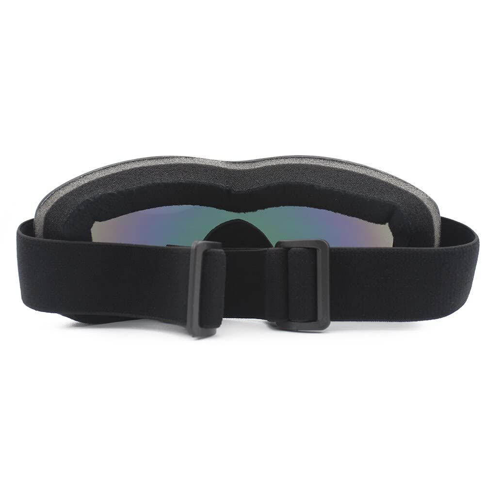 Lunettes de protection pliables et réglables pour motocross, lunettes de ski antireflet pour snowboard, motocross, cross country (couleur : D)