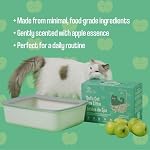 Tofu Spa Litter – 100% Naturel, parfumé à la pomme, griffe Cat Litter – 99% Sans poussière, faible traînée & Éco-Amis – Doucement sur les pattes & Contrôle de l'odeur (5kg)