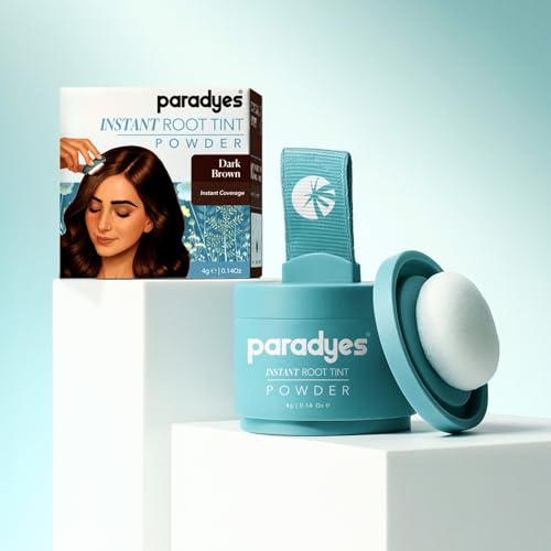 Image of Paradyes Cover Up Powder Dark Brown Instant Root Tint | Covers Grey Roots & Bald Spots Instantly for Women & Men | Long-Lasting | Matte Finish | Easy Application | 4gm