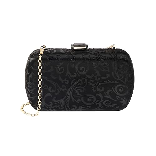 Lino Perros Floral Black Clutch