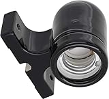 Premium-Qualität. Porzellan Aufbauleuchte - als Wandleuchte, Deckenleuchte, Unterbauleuchte oder Tischleuchte montierbar. Aus hochwertigem Hart-Porzellan (high frequency). Dieses Hochfrequenz Hart-Porzellan hat eine noch höhere Qualität, Härte und Feinglasur. Für industriellen als auch häuslichen Gebrauch geeignet. Mit E27-Sockel, geeignet für Leuchtmittel bis 4A 1000W. Praktische Zwei-Punkt-Befestigung