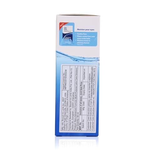 Image of Bausch + Lomb Renu Advanced Multi Purpose Contact Lens Cleaning Solution (60ml) - Pack of 1
