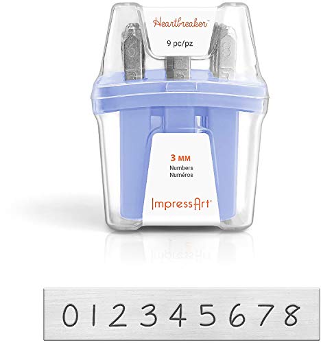 ImpressArt Heartbreaker Numbers Metal Stamp Set