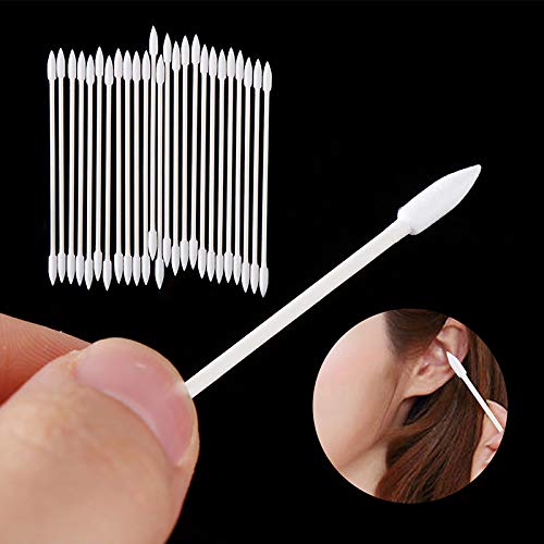 50 pz tamponi di cotone doppia precisione punte in...