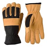 Hestra Job Winter Pro Breathable Thinsluate Goatskin Glove | Waterproof 5-Finger Insulated Work Glove for Cold, Windy, and Wet Environments - Tan - 7