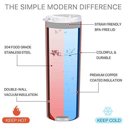 4 Pack Classic Tumbler Stainless Steel Double-Insulated Water Tumbler Cup With Lid And Straw Vacuum Travel Mug Gift With Cleaning Brush #TOP3