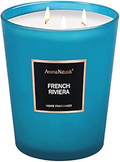 Aroma Naturals Scented Candle, 943g/ 33.3 oz Large Candle 130 Hours Long Burning, Natural Soy Aromatherapy Candles for Home, 3 Cotton Wicks (Lilac Blossom)