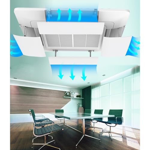 Deflector de viento para aire acondicionado central y protector de ventilación ajustable 5