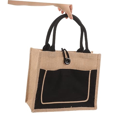 Bolsa de yute minkissy: arpillera reutilizable de gran capacidad para compra 6