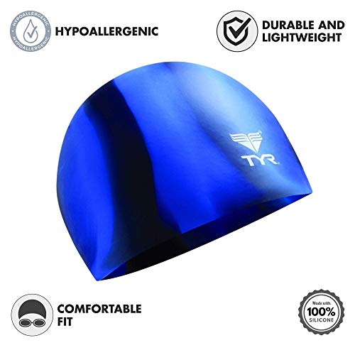 TYR Multi Silicone Adult Swim Cap #TOP21