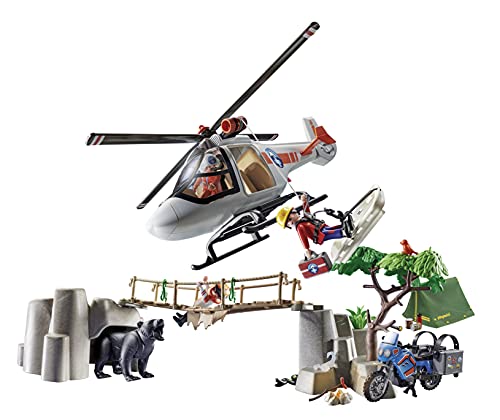 Unités De Secouristes Avec Helicoptere 70663 Playmobil La Boite - vue 5