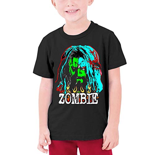 Denise K Steinbach Rob Zombie Youth T-Shirt Teenager for Girls Boys Short Sleeve Cotton Graphic Tee Black
