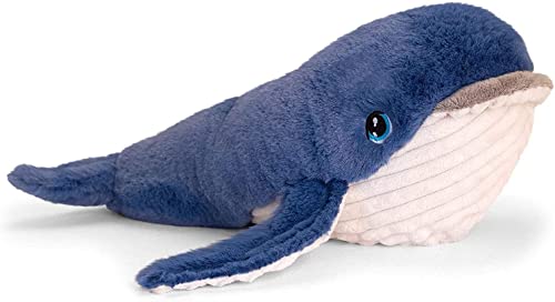 Deluxe Paws Juguetes Ecológicos de Peluche 100% Reciclados (Ballena)