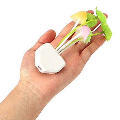 Image of TUCASA- Set of 2 Mushroom Magic Night lamp Beautiful Illumination Automatic Off /on Smart Sensor (Multicolour)