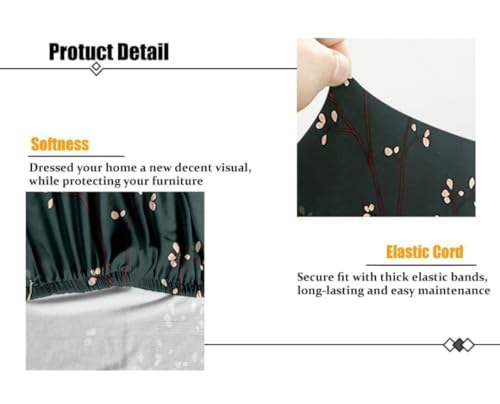 Image of HK 3 Seater Universal Elastic Sofa Cover | 360 Fully Covered Anti-Slip Washable Couch Cover Protector | 140 GSM Stretch Fit Polyester + Spandex Slipcover (180-230cm /SC-015-03)
