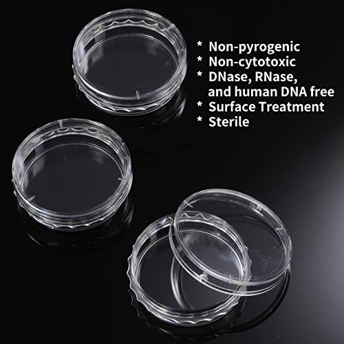 Biologix Plastic Cell Culture Dish, 10 Pack Sterilisation Lab Petri