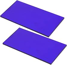 BESPORTBLE 2pcs Cobalt Glass Chemistry Experiment Flame Reaction Plate for Accurate Ion Testing Compatible with Various Lab Devices Easy to Clean Safe for Classroom Use