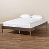 Baxton Studio Platform, Double, Weathered Grey