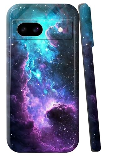 for Google Pixel 8A Phone Case 6.1" Slim Hard PC Wireless Charging Shell Girls Women Men Lightweight Shockproof Drop Protective Anti-Scratch Cover for Pixel 8A,Nebula Space Galaxy