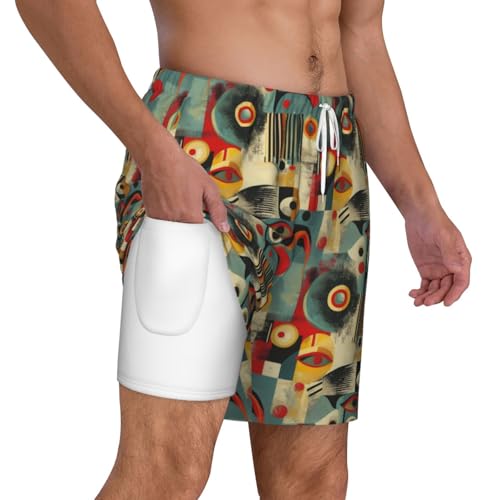 Traje de baño con estampado para hombre transpirable ropa de playa 6