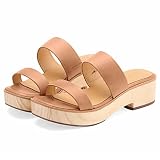 Nisolo Ellie All-Day Clog - High Heeled Platforms, Fashionable Leather Clogs with Open Toe & Non-Sli