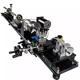 【Configuration du mandrin haute précision】Doté d'un mandrin à trois mors de 115 mm (4,5 pouces) de haute précision et d'une conception à double mandrin, ce tour à queues de billard assure un serrage ferme et une coupe stable. Son moteur à vitesse variable est silencieux, puissant et durable, et permet une rotation dans les deux sens. Le variateur de vitesse améliore l'efficacité et la précision.