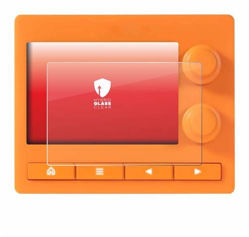 upscreen Screen Protector Film compatible with 1010 Music Nanobox Tangerine - 9H Glass Protection, Extreme Scratch Resistant, Clear
