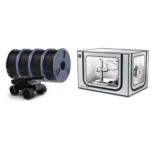 SUNLU PETG Filament 4 Pack Black Bundle & 3D Printer Enclosure for Bambu Lab A1 Combo