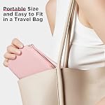 Zannaki Cute Pill Organizer for Purse with Two Removable 7-Day Pill Box, Travel PU Leather Pill Case, Portable Weekly Pill Container with Storage Bag to Hold Vitamins, Fish Oils, Supplements (Pink)