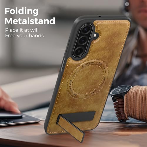 Image of Lunivop for Samsung Galaxy A17 5G Phone Case 6.7 inch PU Leather Brown