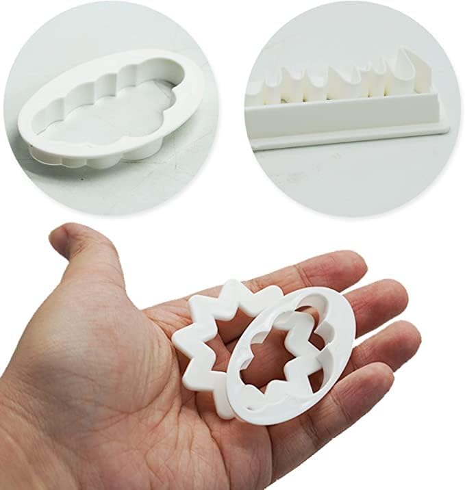 Fluffy Fondant Cloud Cookie Mould Set of 5 Plastic Fondant Cutter Gum Paste Cutter Cookie Cake Mold Sugar Cake Fondant Decorating Tools