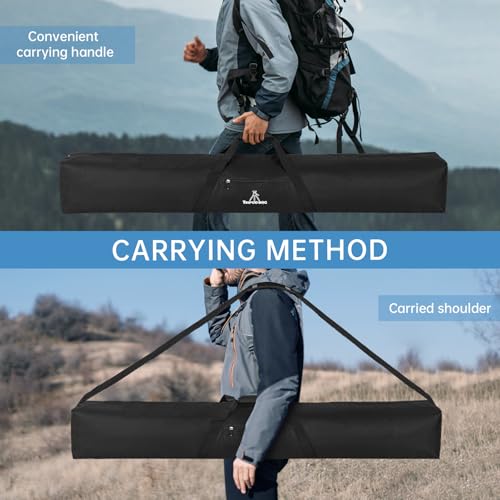 TORIBIO Tripod Carrying Case, 60x8x7.5in Heavy Duty Tripod Bag with Shoulder Straps and Handles, Multifunctional Monopod Case for Music Stand, Lights, Speakers, Cameras, Booms, Microphone Stands by TORIBIO - Image 6