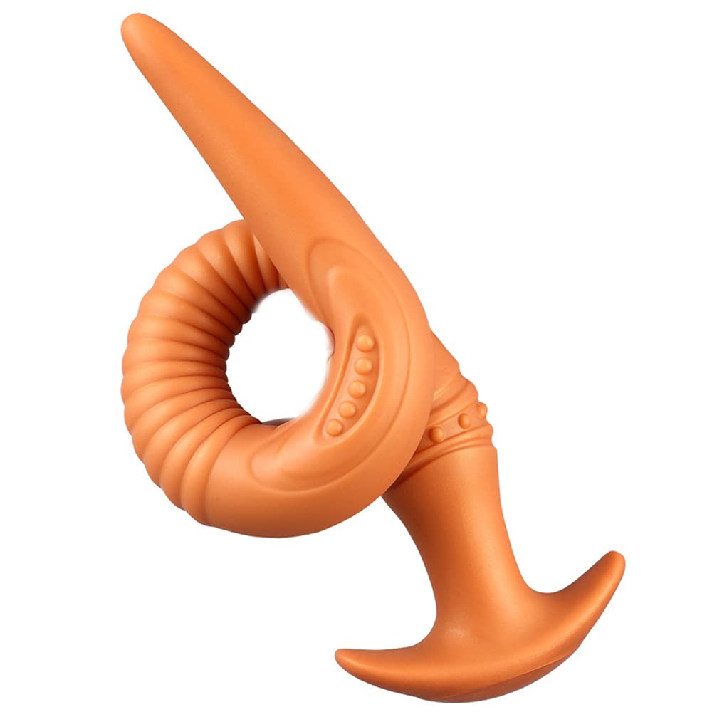 Super Lange Tentakel Anal Plug Dildo Flexibler Flüssiger Silikon Butt Plug Prostata Massage Anus Dilatator Vagina Masturbation Erotische Erwachsene Sex Spielzeug, Schwarz L