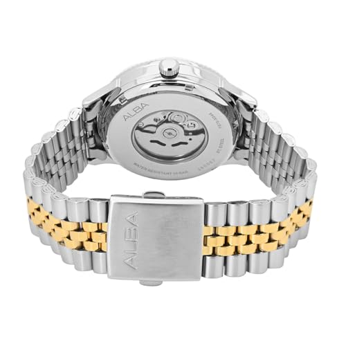 ALBA Stainless Steel Analog Off White Dial Men's Watch-Al4233X1, Band Color-Silver - Image 4