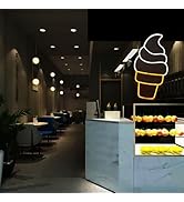 Amazon | アイスクリームネオンサイン アクリルボード付き USB電源