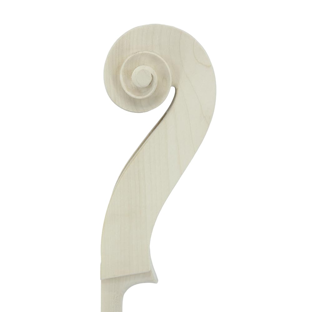 Manico verticale per contrabbasso 3/4, in legno d'acero, per riparazioni fai da te, ideale per strumenti di qualità, progetti, contrabbassi, sostituzione non porosa non finita (3/4)