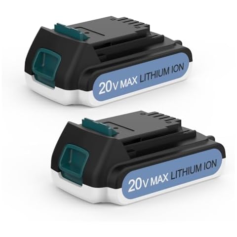 Ahomtikk 2 Pack 4.0Ah 20V Battery Replacement for Black and Decker 20V Lithium Battery LB20 LBX20 LBXR20 LBX4020 Compatible with Black and Decker 20V Battery Black + Decke 20 Volt Battery Tools Cover