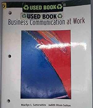 Paperback Business Communication At Work (Ashworth University) Book