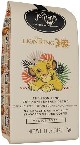Joffrey’s Coffee - Disney The Lion King 30th Anniversary Blend, Disney Specialty Coffee Collection, Arabica Ground Coffee, Artisan Medium Roast, Rich & Smooth Taste (Ground Coffee, 11oz)