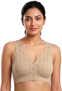 Neellohit Women's Cotton New Moms Padded Front Open Feeding Bra Maternity Baby Nursing Price In India