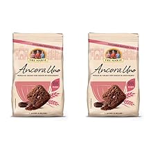 Tre Marie Ancora Uno Cocoa Biscuits with Chocolate Chips 300gr 10.58oz, Pack of 2