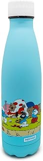 Nerthus Bottiglia Termica Villaggio dei Puffi - 500 ml, Doppia Parete in