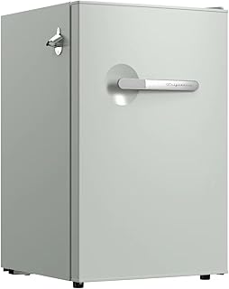 4.5 Cu. Ft. Retro Series Compact Refrigerator, Built-In Side Bottle Opener, Green