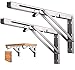 Produktbild Professionelle Klappkonsole Schwerlast, Edelstahl Klappkonsolen Klappkonsole Tisch Klappregalhalterungen Klappträger Regalträger für Bänke und Regale (200mm, 2 Stück)