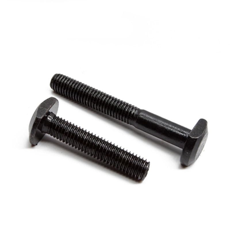 M12 T Bolts Square Head Screws Clamp Screw Carbon Steel Black 30-150mm Length - (Thread Diameter: M12x70mm(2pcs))