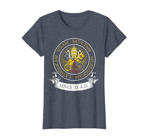Womens One Holy Catholic & Apostolic Church Catholic Latin T-Shirt