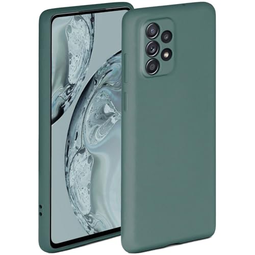 ONEFLOW Soft Case für Samsung Galaxy A52 / A52s 5G Hülle aus Silikon mit Kameraschutz, Silikonhülle mit erhöhtem Schutz fürs Display, Backcover Schutzhülle, weiche Handyhülle, Petrol